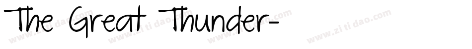The Great Thunder字体转换